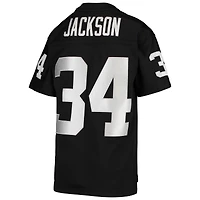 Maillot de joueur retraité Mitchell & Ness Bo Jackson noir Las Vegas Raiders 1988 Legacy pour jeunes