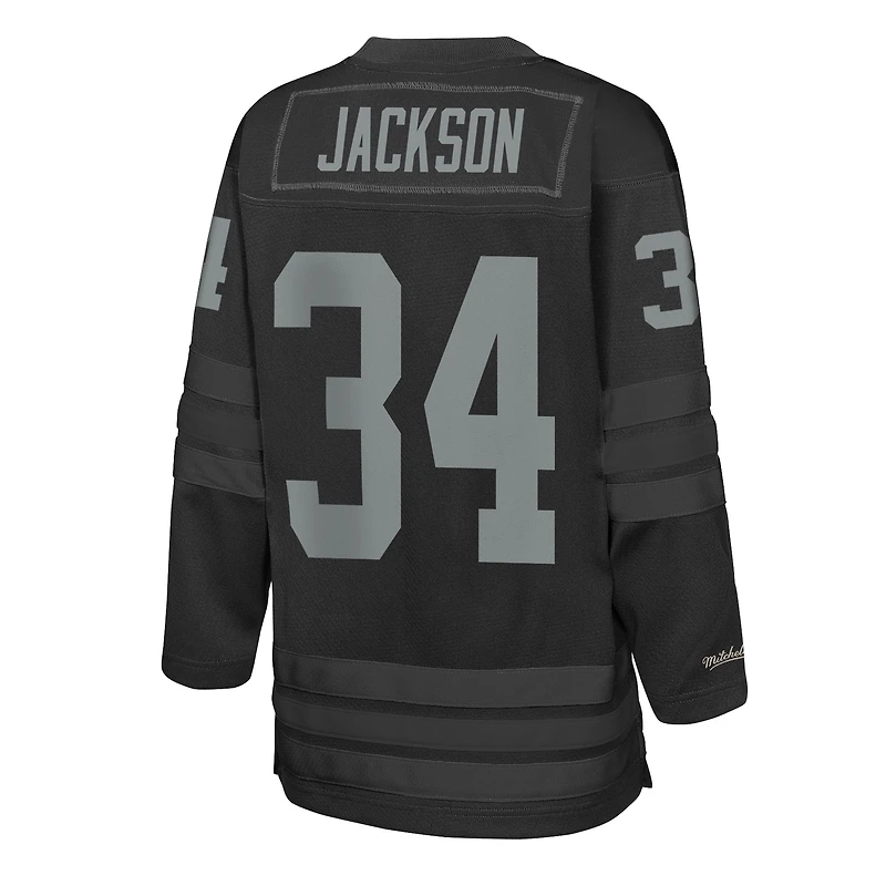 Maillot de hockey noir Mitchell & Ness Bo Jackson pour jeunes des Las Vegas Raiders