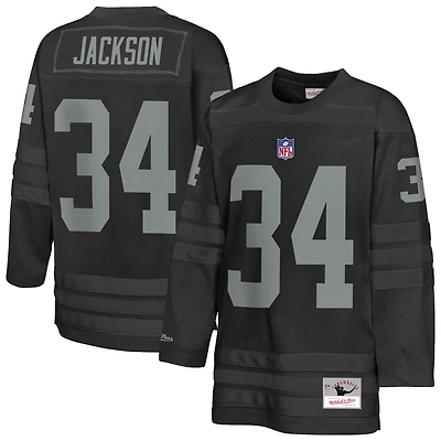 Maillot de hockey noir Mitchell & Ness Bo Jackson pour jeunes des Las Vegas Raiders