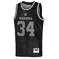 Maillot de basket-ball NFL noir Mitchell & Ness Bo Jackson des Las Vegas Raiders, joueur retraité