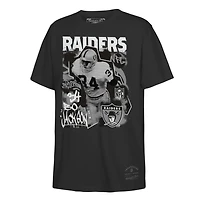 T-shirt Mitchell & Ness Bo Jackson noir pour enfant, joueur vedette des Raiders de Las Vegas