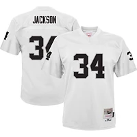 Maillot Mitchell & Ness Bo Jackson blanc Las Vegas Raiders 1988 pour joueur retraité