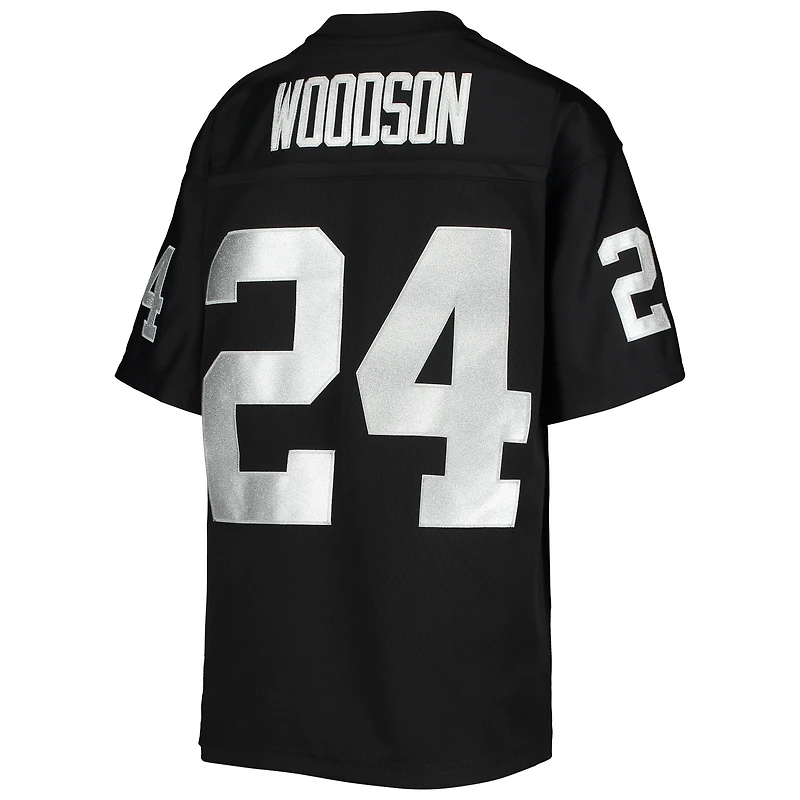Jeunesse Mitchell & Ness Charles Woodson Noir Las Vegas Raiders 1998 Legacy Joueur retraité Maillot