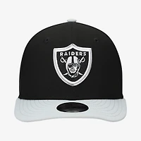 Youth New Era  Black/Silver Las Vegas Raiders 2026 NFL Draft Pre-Curved 9FIFTY Snapback Hat