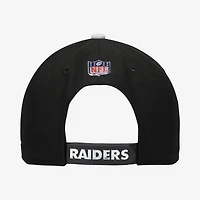 Youth New Era  Black/Silver Las Vegas Raiders 2026 NFL Draft Pre-Curved 9FIFTY Snapback Hat