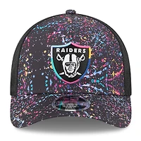 Casquette ajustable 9FORTY NFL Crucial Catch 2025 des Las Vegas Raiders de New Era pour jeunes