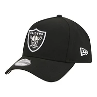 Casquette ajustable New Era noire Las Vegas Raiders 9FORTY A-Frame pour jeunes