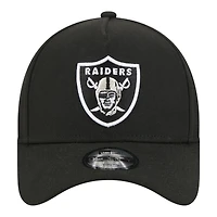 Casquette ajustable New Era noire Las Vegas Raiders 9FORTY A-Frame pour jeunes