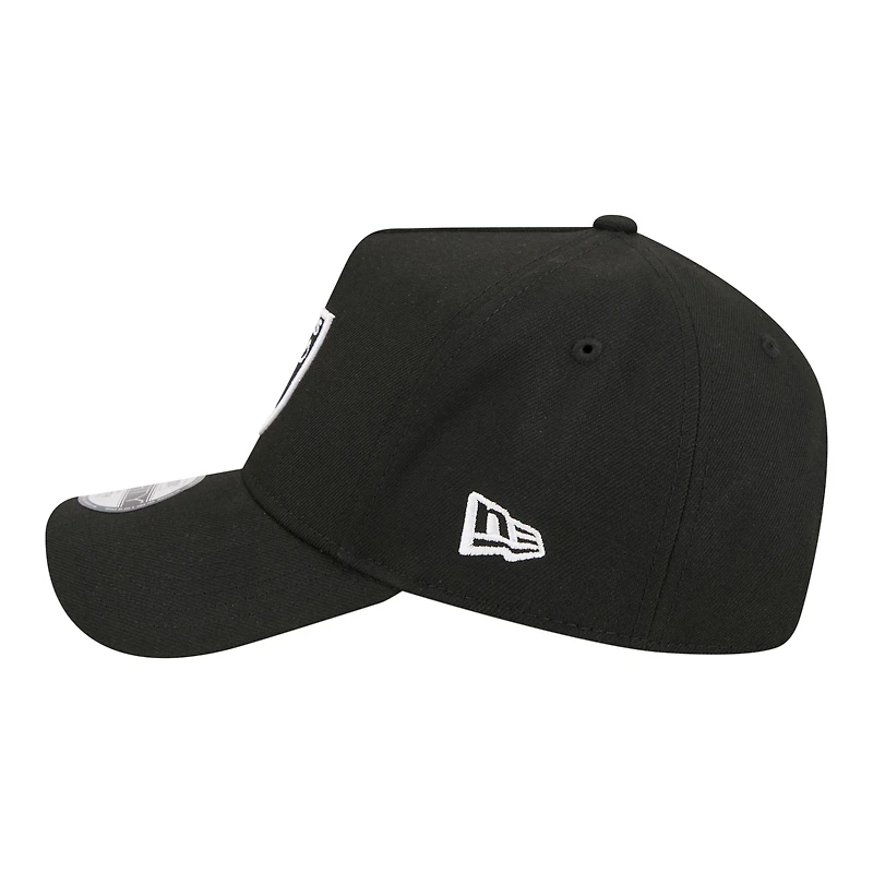 Casquette ajustable New Era noire Las Vegas Raiders 9FORTY A-Frame pour jeunes