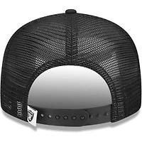 Youth New Era Black Las Vegas Raiders  Main Trucker 9FIFTY Snapback Hat