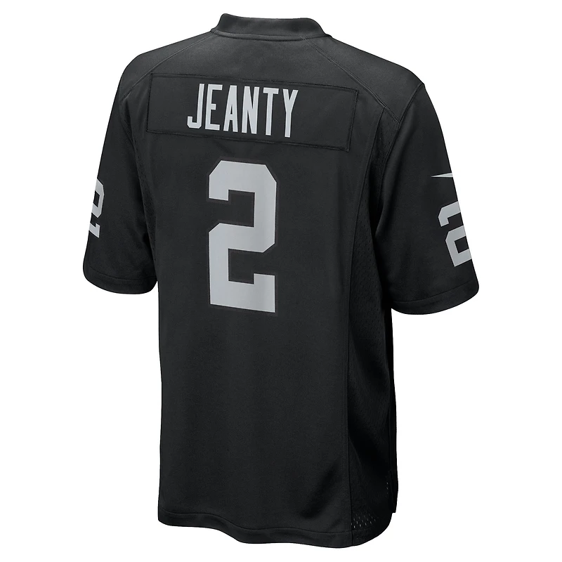 Maillot Nike Ashton Jeanty noir pour jeune des Las Vegas Raiders