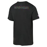 Youth Nike Black Las Vegas Raiders 2025 NFL Crucial Catch Tri-Blend Dri-FIT T-Shirt