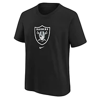 T-shirt Nike noir avec logo des Las Vegas Raiders pour jeunes