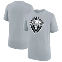 T-shirt Nike gris pour jeune Las Vegas Raiders Icon Legend