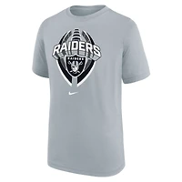 T-shirt Nike gris pour jeune Las Vegas Raiders Icon Legend