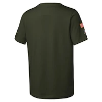 T-shirt Nike Olive Las Vegas Raiders 2025 Salute to Service Sideline Dri-FIT pour jeune