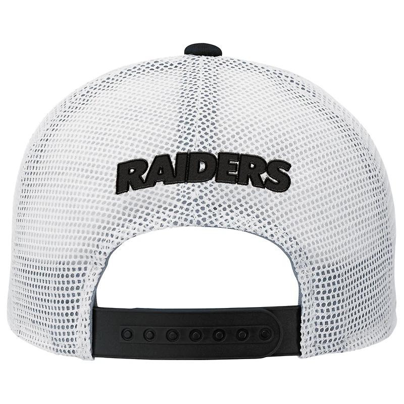 Casquette ajustable noire Youth Outerstuff Las Vegas Raiders Core Lockup Trucker