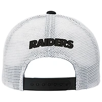 Casquette ajustable noire Youth Outerstuff Las Vegas Raiders Core Lockup Trucker