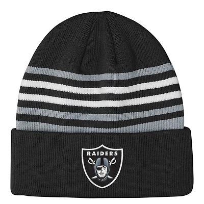 Bonnet en tricot à revers noir Youth Outerstuff Las Vegas Raiders Essentials