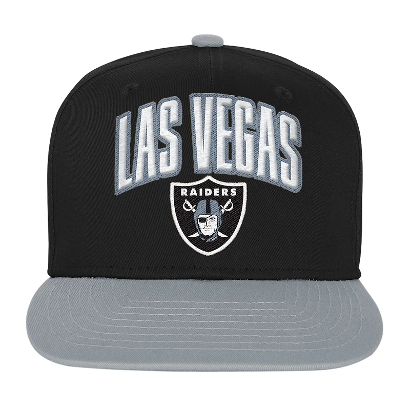 Youth Outerstuff Black Las Vegas Raiders Essentials Snapback Hat