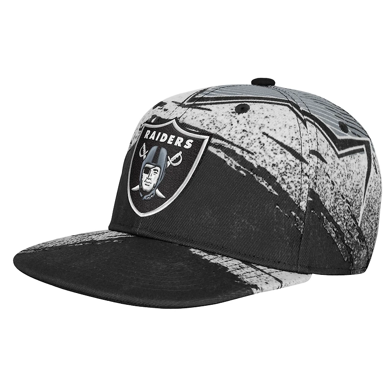 Casquette ajustable noire des Raiders de Las Vegas pour jeunes Outerstuff