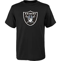 T-shirt noir Youth Outerstuff avec logo principal des Las Vegas Raiders