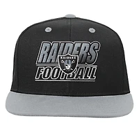 Youth Outerstuff Black Las Vegas Raiders Team Gradient Deadstock Snapback Hat