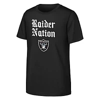 T-shirt noir Youth Outerstuff Team Spirit des Las Vegas Raiders