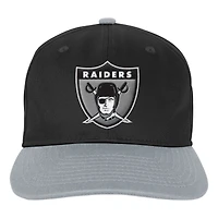 Casquette ajustable True Retro noire des Las Vegas Raiders pour jeunes Outerstuff