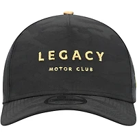 Men's New Era Black LEGACY Motor Club Tonal Black Camo 9FIFTY Trucker Adjustable Hat