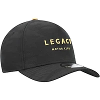 Men's New Era Black LEGACY Motor Club Tonal Black Camo 9FIFTY Trucker Adjustable Hat