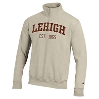Pull à col zippé Champion Cream Lehigh Mountain Hawks pour homme