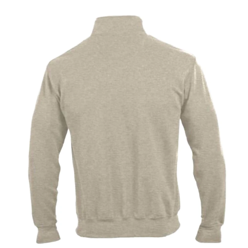 Men's Champion Cream Lehigh Mountain Hawks Established Date Quarter-Zip Pullover