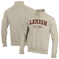 Pull à col zippé Champion Cream Lehigh Mountain Hawks pour homme