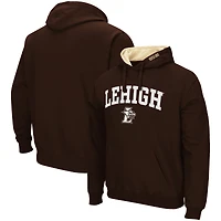Men's Colosseum  Brown Lehigh Mountain Hawks Arch & Logo Hoodie