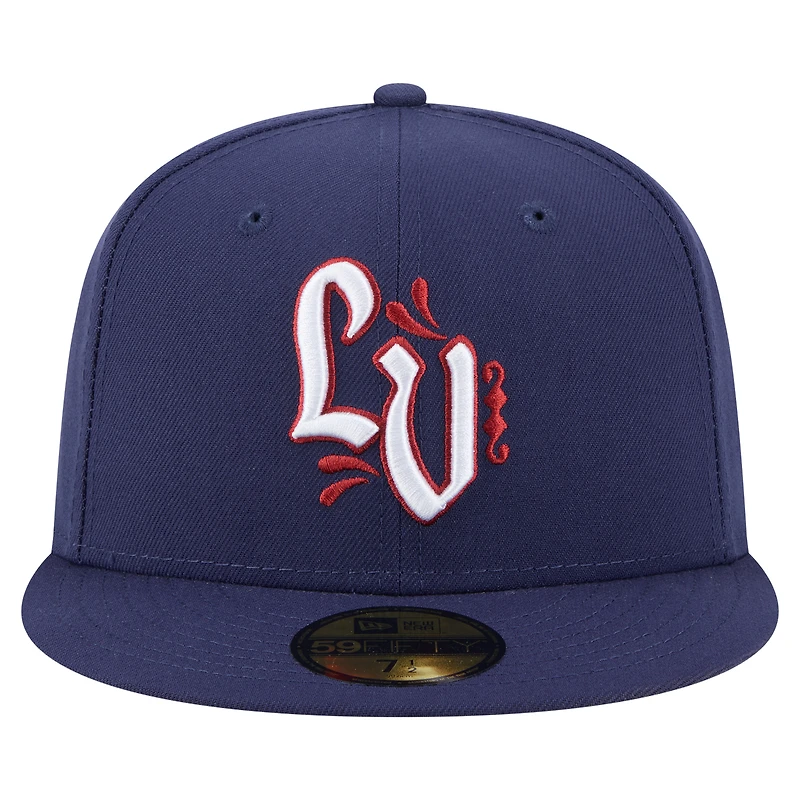 Casquette ajustée 59FIFTY Authentic Collection Lehigh Valley IronPigs bleue New Era pour homme