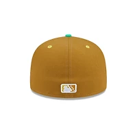 Casquette ajustée 59FIFTY marron New Era pour homme, thème IronPigs de Lehigh Valley