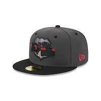 Men's New Era Gray Lehigh Valley IronPigs Theme Nights 59FIFTY Fitted Hat