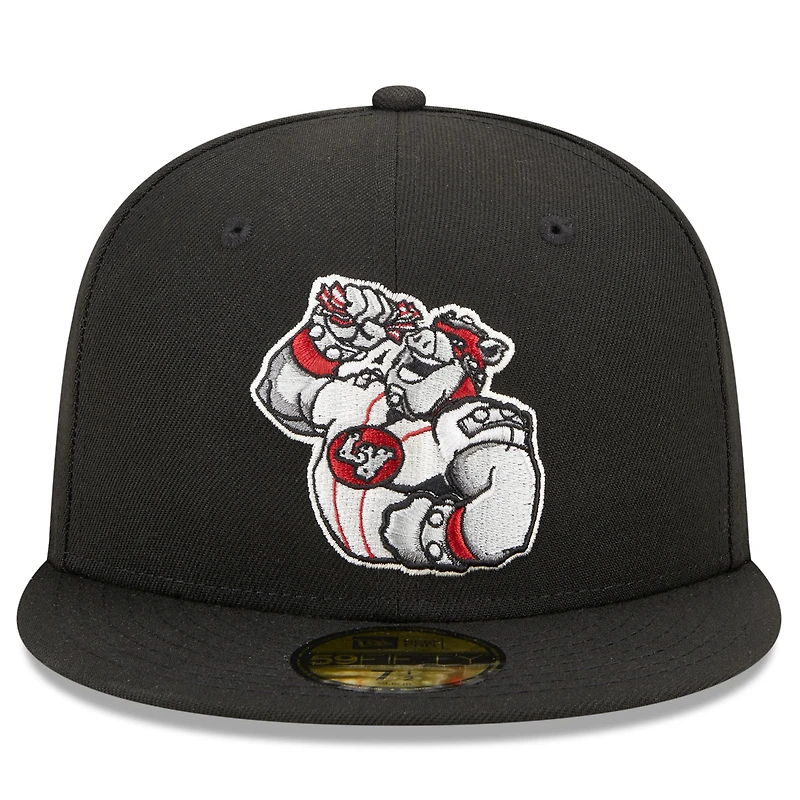 Casquette ajustée 59FIFTY Lehigh Valley IronPigs Marvel x Minor League New Era pour homme, noire