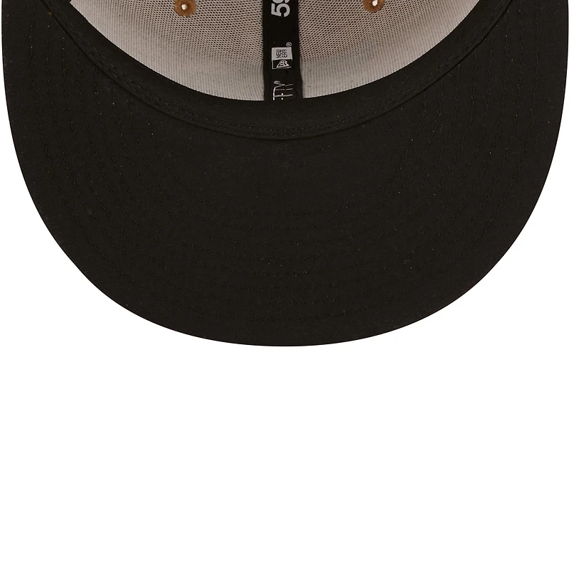 Men's New Era Natural Lehigh Valley IronPigs Authentic Collection 59FIFTY Fitted Hat