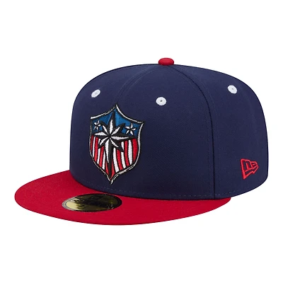 Men's New Era Navy/Red Lehigh Valley IronPigs Minor League Theme Nights 59FIFTY Fitted Hat