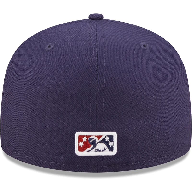 Casquette ajustée 59FIFTY Lehigh Valley IronPigs Authentic Collection pour homme New Era bleu marine