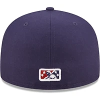Casquette ajustée 59FIFTY Lehigh Valley IronPigs Authentic Collection pour homme New Era bleu marine