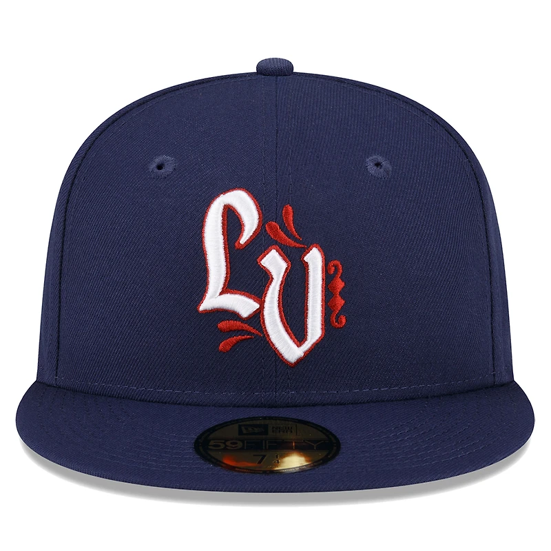 Men's New Era Navy Lehigh Valley IronPigs Authentic Collection 59FIFTY Fitted Hat