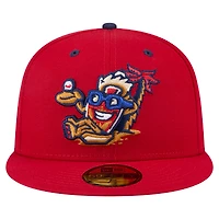 Men's New Era Red Lehigh Valley IronPigs Copa de la Diversión 59FIFTY Fitted Hat