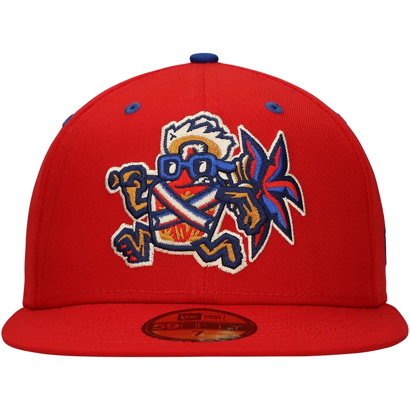 Men's New Era Red Lehigh Valley Mamajuana Copa de la Diversión 59FIFTY Fitted Hat