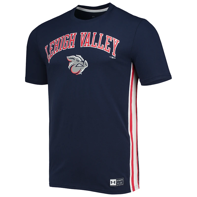 Men's Under Armour Navy Lehigh Valley IronPigs Game Day T-Shirt