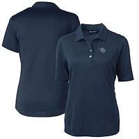 Women's Cutter & Buck Navy Lehigh Valley IronPigs Virtue DryTec Eco Pique Recycled Polo