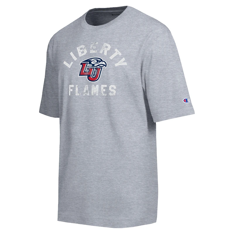 T-shirt d'équipe Champion gris chiné Liberty Flames pour homme