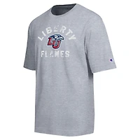 T-shirt d'équipe Champion gris chiné Liberty Flames pour homme